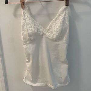 H&M White Bustier Camisole Tank Halter Top